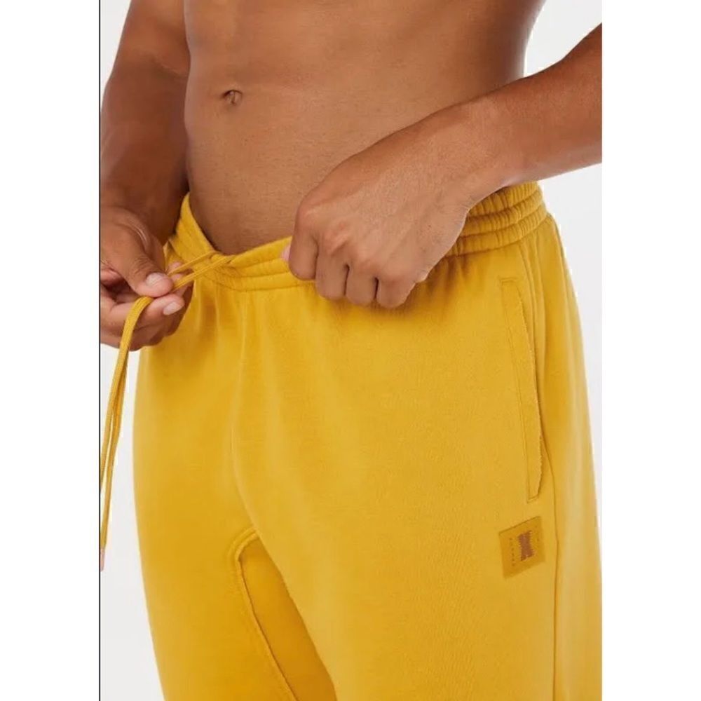 Savage X Fenty Honeycomb Yellow Xssential Rolled Cuff Jogger Sweatpants Size M - Picture 3 of 7